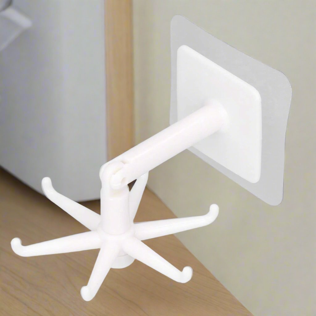 360° Rotating Folding Hook Self-Adhesive Waterproof Wall Mounted Hook 360° Rotating Folding Hook Self-Adhesive Waterproof Wall Mounted Hook